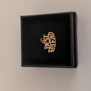 10k Gold Charm Best Friend Vintage 1980s Stamped 0.90 Grams